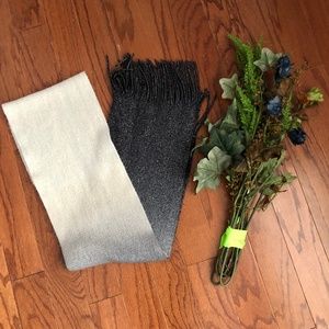 Ombre scarf with silver undertone